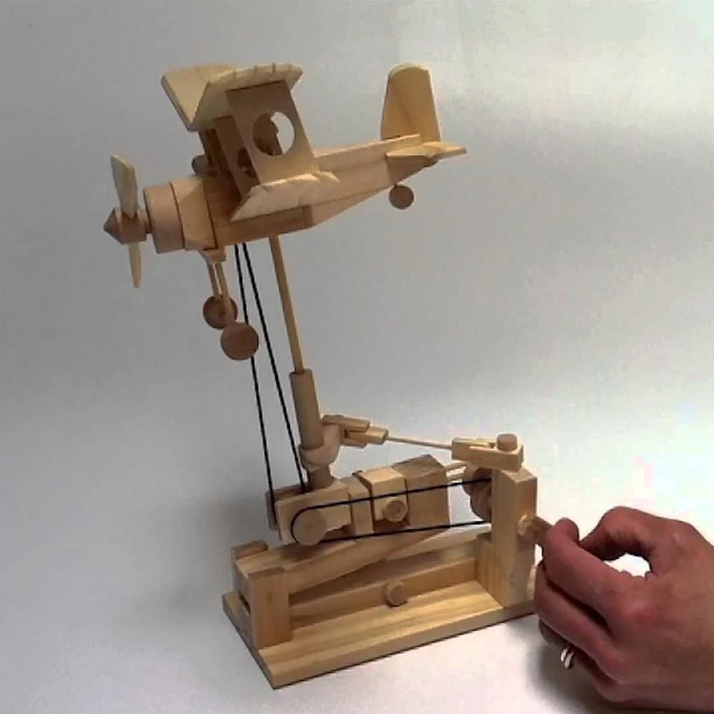 AM Living Timberkits DIY Mechanical Biplane Model Executive Gifts 3 AM Living Timberkits DIY Mechanical Biplane Model Executive Gifts