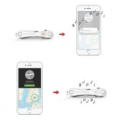 Zen Imports Gadgets For Him KeySmart Pro Key Organiser With Tile Smart Bluetooth Tracker - Black Or White