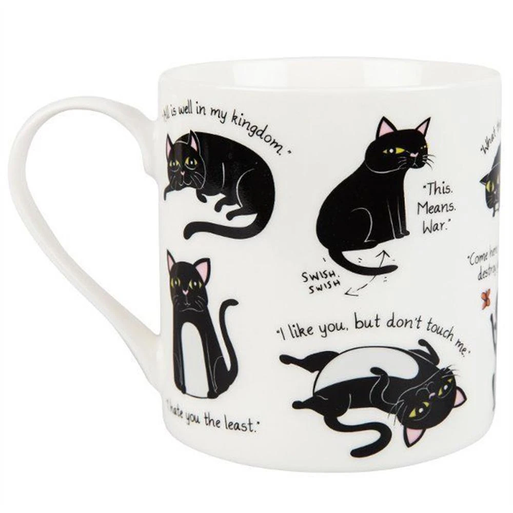 Curated Office Gifts 'Cattitude' Guide To Cat Moods Mug 4 Curated Office Gifts 'Cattitude' Guide To Cat Moods Mug