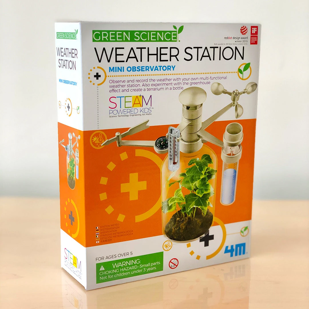 Johnco Kids DIY Weather Station Terrarium Kit 1 Johnco Kids DIY Weather Station Terrarium Kit