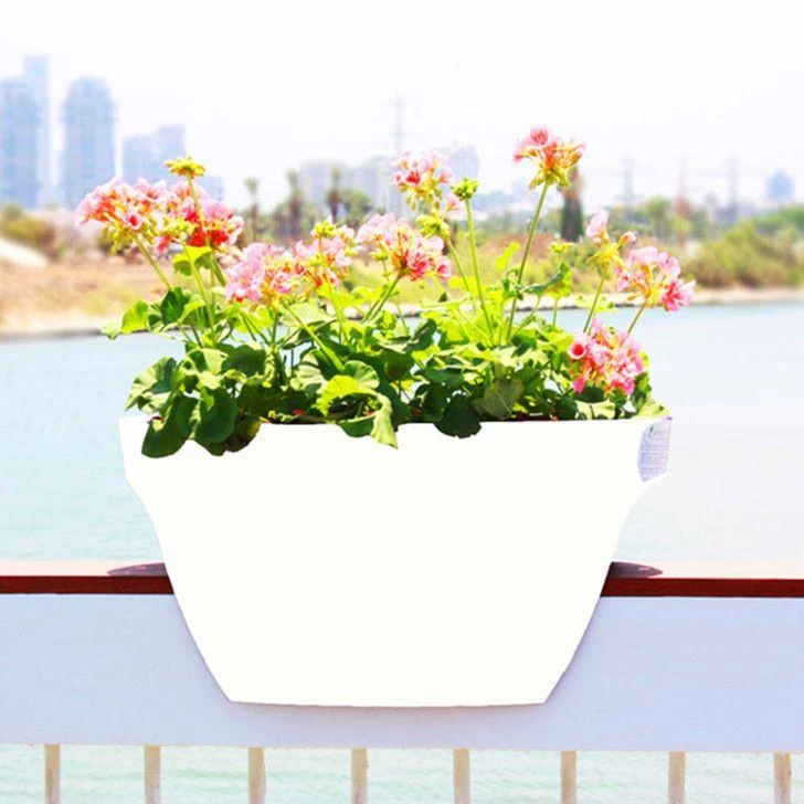 Greenbo Balcony Railing Plant Pot | XL 5 Greenbo Balcony Railing Plant Pot | XL