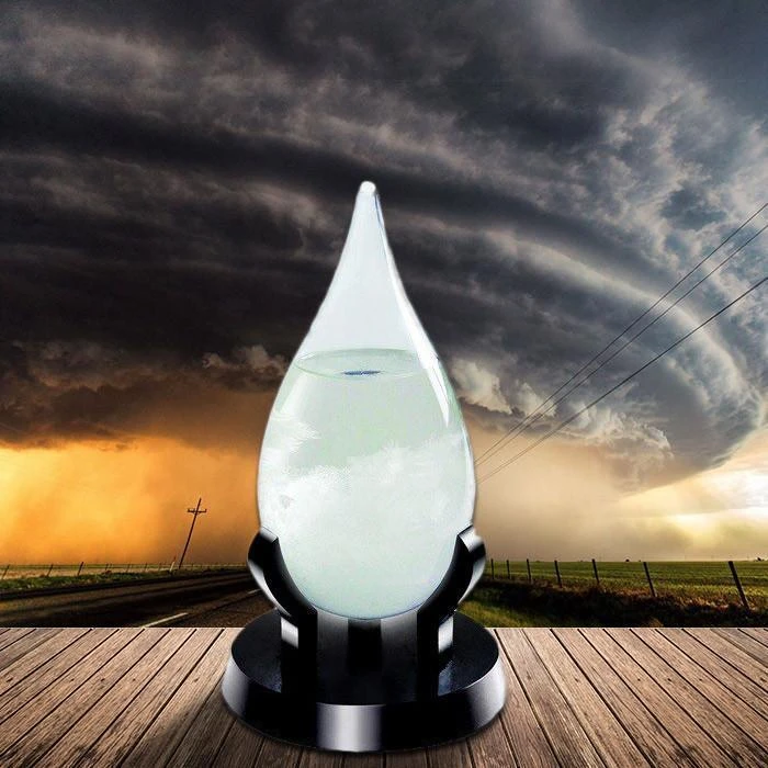Heebiejeebies Man Cave Gifts Fitzroy's Storm Glass - Weather Forecasting Device | Teardrop 1 Heebiejeebies Man Cave Gifts Fitzroy's Storm Glass - Weather Forecasting Device | Teardrop