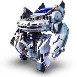 Johnco Science STEM Toys 7-in-1 Solar Rechargeable Space Fleet Robot Kit