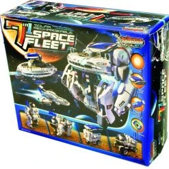 Johnco Science STEM Toys 7-in-1 Solar Rechargeable Space Fleet Robot Kit