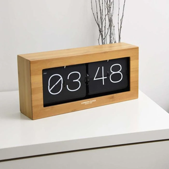PS Home & Living Giant Products London Clock Oversized Wooden Mantel Flip Clock 1 PS Home & Living Giant Products London Clock Oversized Wooden Mantel Flip Clock