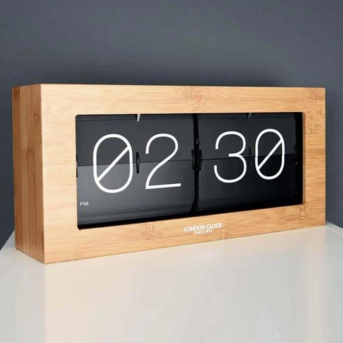 PS Home & Living Giant Products London Clock Oversized Wooden Mantel Flip Clock 2 PS Home & Living Giant Products London Clock Oversized Wooden Mantel Flip Clock