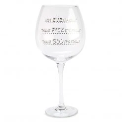 Mdi Giant Products Not Friday Oversized Wine Glass - Holds Full Bottle