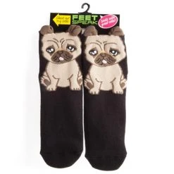 Mdi Silly Soles Ruff Day Pug Socks Gifts For Sisters