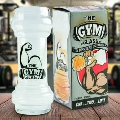 Mdi The Gym Dumbbell Glass
