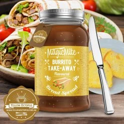 Yellow Octopus Novelty Food 'MagicMite' - Take Away Fast Food In A Jar Breakfast Spreads