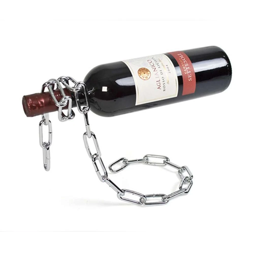 Optoco Peleg Design Magic Chain Bottle Holder Man Cave Gifts 6 Optoco Peleg Design Magic Chain Bottle Holder Man Cave Gifts