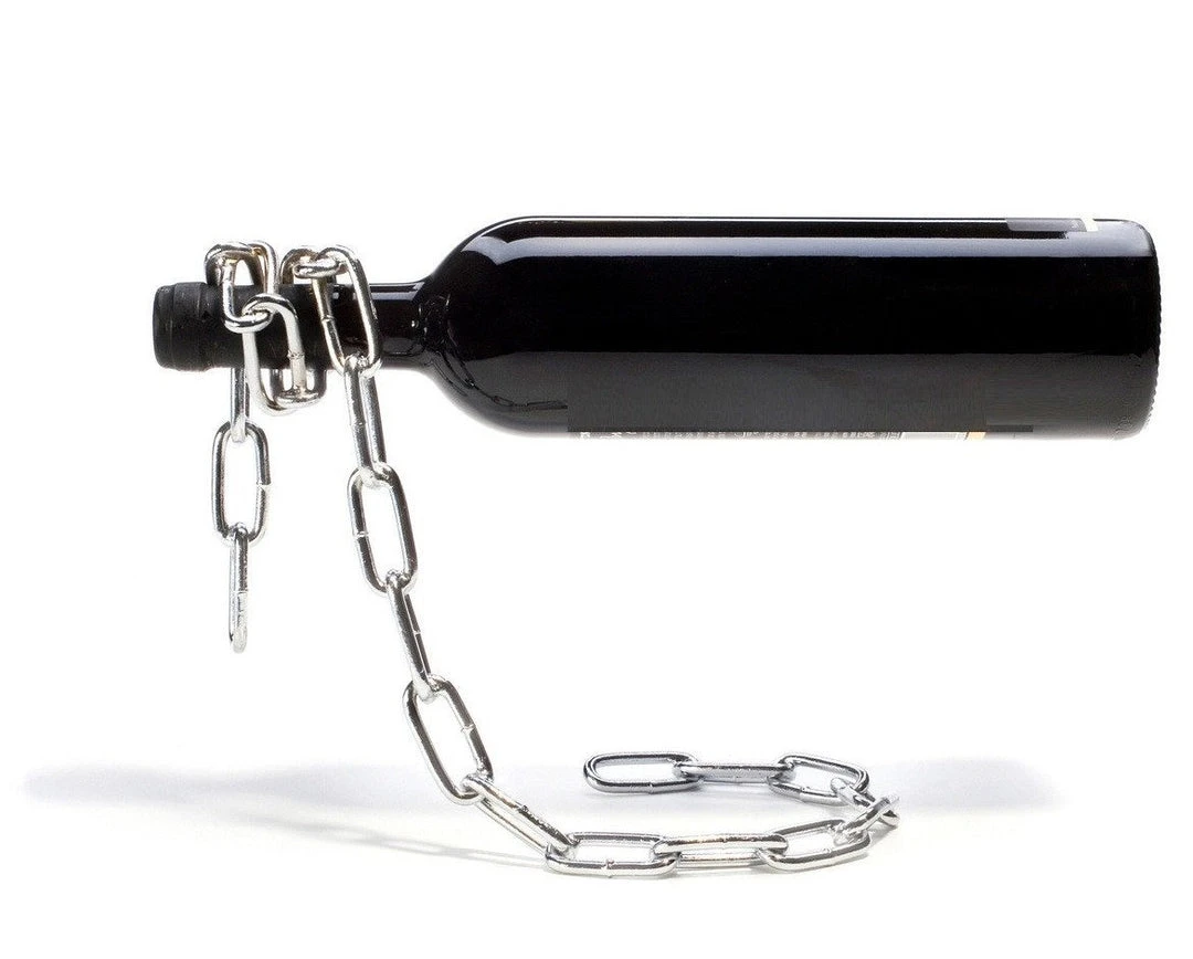 Optoco Peleg Design Magic Chain Bottle Holder Man Cave Gifts 3 Optoco Peleg Design Magic Chain Bottle Holder Man Cave Gifts