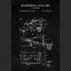 Yellow Octopus Exclusives - Prints Basketball Patent Prints Wall Art | Set Of 3 13 Yellow Octopus Exclusives - Prints Basketball Patent Prints Wall Art | Set Of 3
