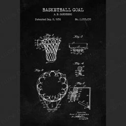 Yellow Octopus Exclusives - Prints Basketball Patent Prints Wall Art | Set Of 3 14 Yellow Octopus Exclusives - Prints Basketball Patent Prints Wall Art | Set Of 3