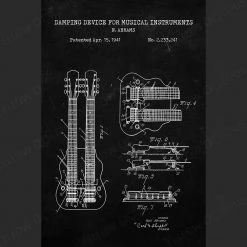 Yellow Octopus Exclusives - Prints Man Cave Gifts Guitar Patent Prints Wall Art | Set Of 3 8 Yellow Octopus Exclusives - Prints Man Cave Gifts Guitar Patent Prints Wall Art | Set Of 3