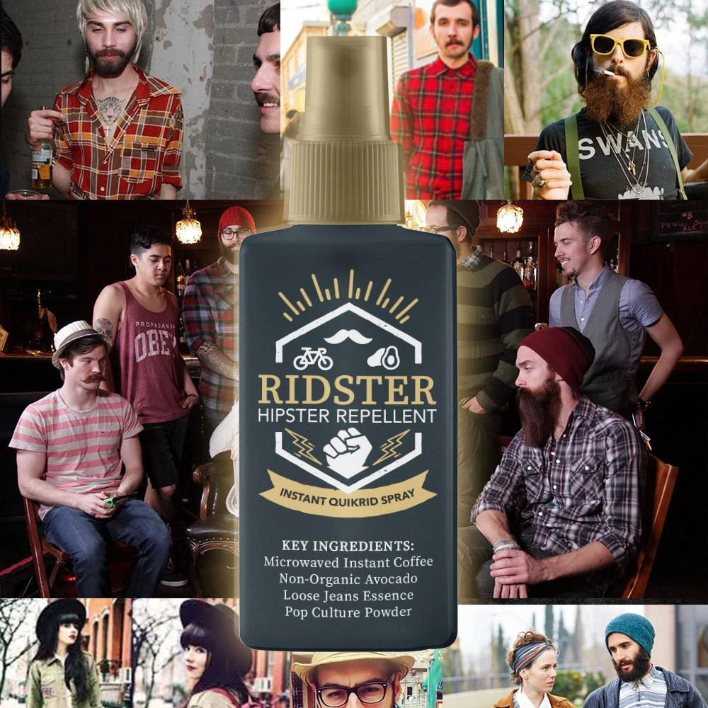 Yellow Octopus Exclusives RIDSTER - Hipster Repellent Spray! Mainstream Protection Everything 2 Yellow Octopus Exclusives RIDSTER - Hipster Repellent Spray! Mainstream Protection Everything