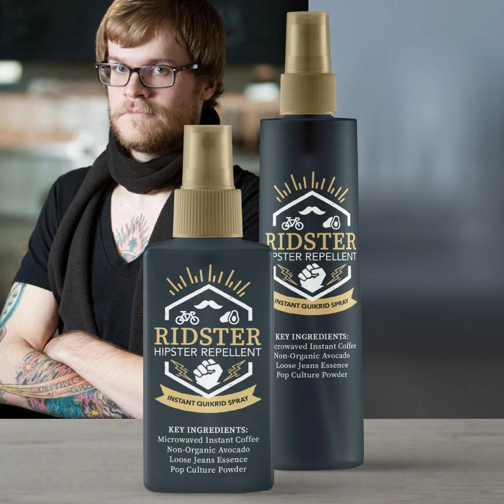 Yellow Octopus Exclusives RIDSTER - Hipster Repellent Spray! Mainstream Protection Everything 1 Yellow Octopus Exclusives RIDSTER - Hipster Repellent Spray! Mainstream Protection Everything