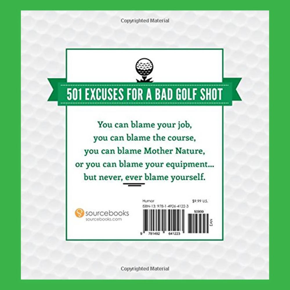 Brumby Sunstate 501 Excuses For A Bad Golf Shot Book 2 Brumby Sunstate 501 Excuses For A Bad Golf Shot Book