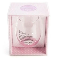 Mdi Definition Of Mum Embellished Stemless Wine Glass Gifts For Wives