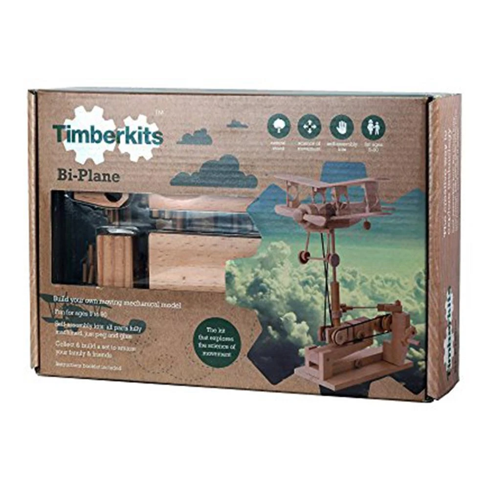 AM Living Timberkits DIY Mechanical Biplane Model Executive Gifts 4 AM Living Timberkits DIY Mechanical Biplane Model Executive Gifts