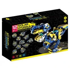 Johnco 12-in-1 Solar-Powered Hydraulic Robot Construction Kit