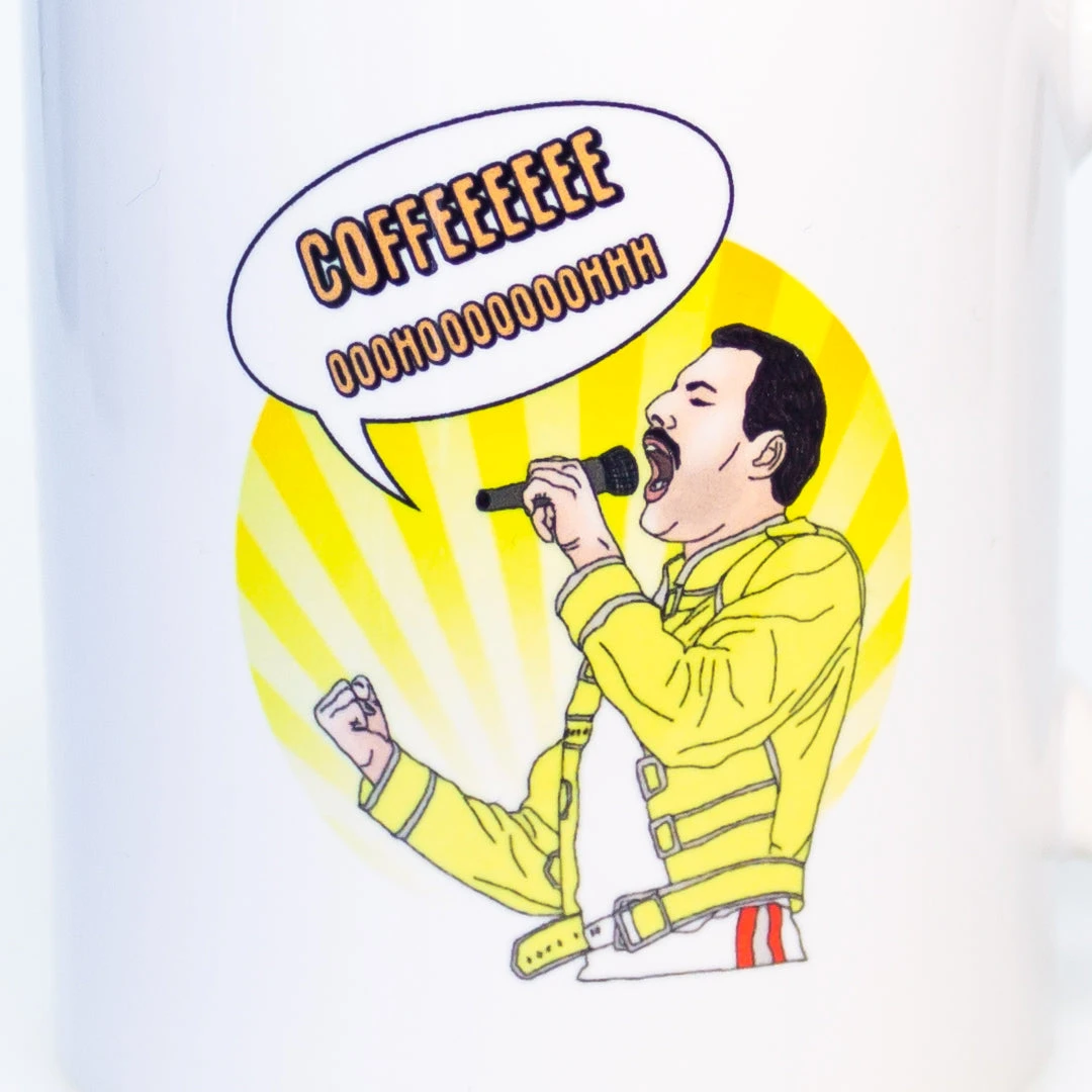 Yellow Octopus Exclusives - Mugs Freddie Mercury Queen Coffee Mug 2 Yellow Octopus Exclusives - Mugs Freddie Mercury Queen Coffee Mug