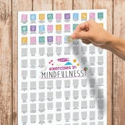 IsAlbi Gifts For Sisters 100 Exercises In Mindfulness Scratch Poster