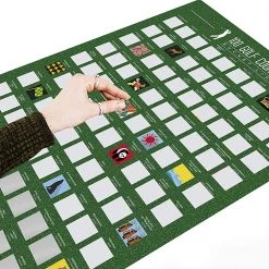 William Valentine 100 Golf Courses Bucket List Scratch Poster For Dad