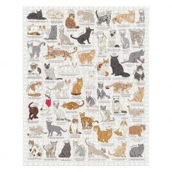 IsAlbi Gifts For Grandmas Ultimate Cat Lover's 1000pc Jigsaw Puzzle 70x55cm