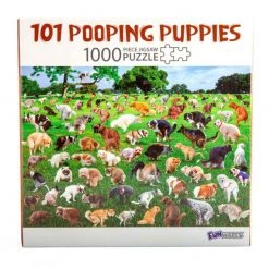 Mdi 101 Pooping Puppies 1000 Piece Jigsaw Puzzle Mens Novelty Gifts