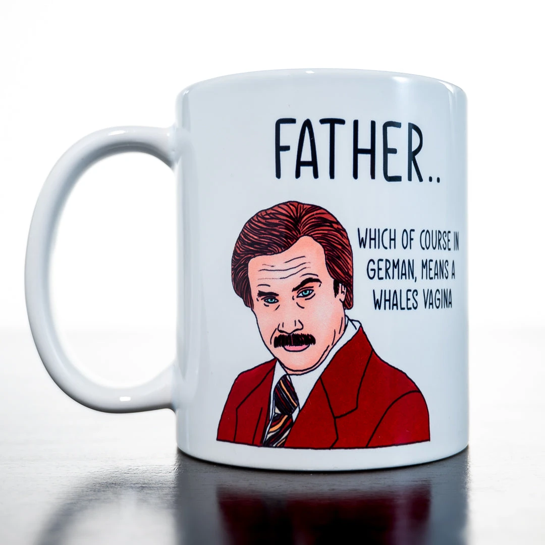 Yellow Octopus Exclusives - Mugs Ron Burgundy "Father" Coffee Mug Mens Novelty Gifts 1 Yellow Octopus Exclusives - Mugs Ron Burgundy "Father" Coffee Mug Mens Novelty Gifts