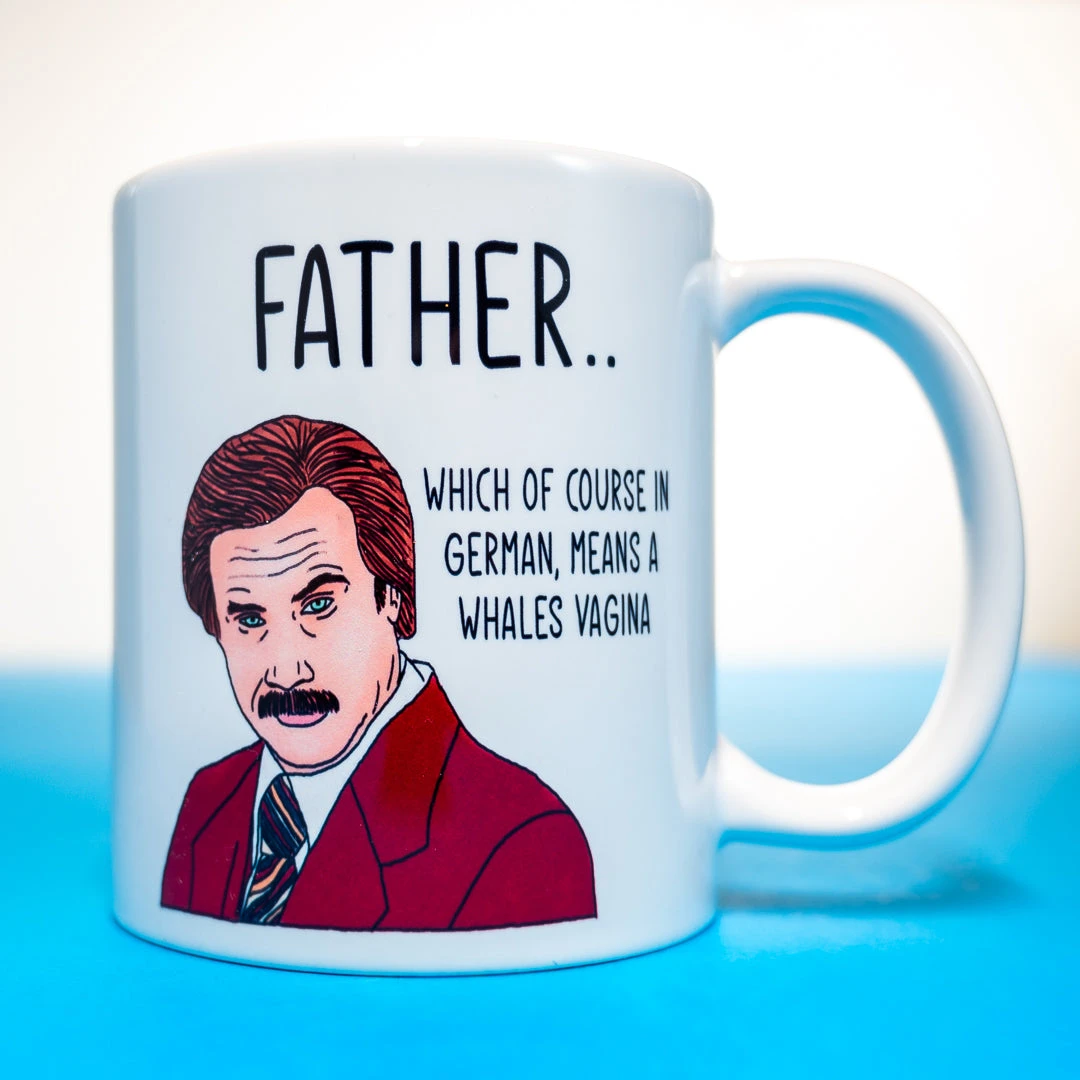 Yellow Octopus Exclusives - Mugs Ron Burgundy "Father" Coffee Mug Mens Novelty Gifts 2 Yellow Octopus Exclusives - Mugs Ron Burgundy "Father" Coffee Mug Mens Novelty Gifts