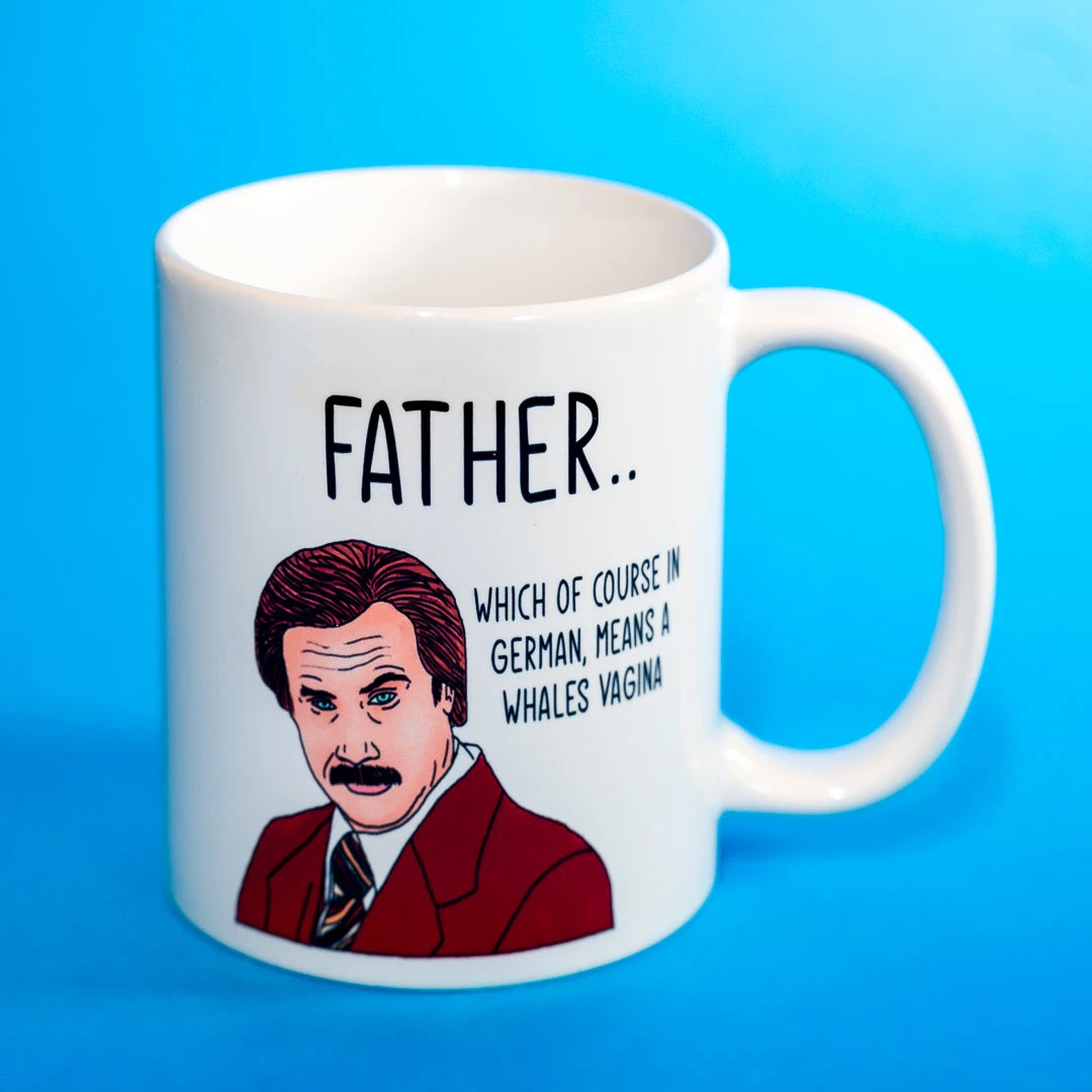 Yellow Octopus Exclusives - Mugs Ron Burgundy "Father" Coffee Mug Mens Novelty Gifts 3 Yellow Octopus Exclusives - Mugs Ron Burgundy "Father" Coffee Mug Mens Novelty Gifts