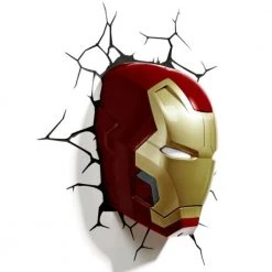 PMG Marvel Iron Man Mask 3D Deco Light Homewares 5 PMG Marvel Iron Man Mask 3D Deco Light Homewares