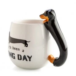 Mdi 3D Dachshund Handle Coffee Mug Mugs