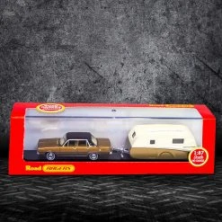 Cooee Classics Travel Gifts 1970 Valiant VG Regal With Caravan 1:87 Scale Die Cast Model
