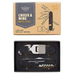 Designworks Collective Gifts For Sisters 8-in-1 Cheese & Wine Multi Tool