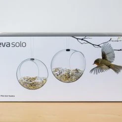 UNTIL Set Of 2 Eva Solo Glass Bird Feeders