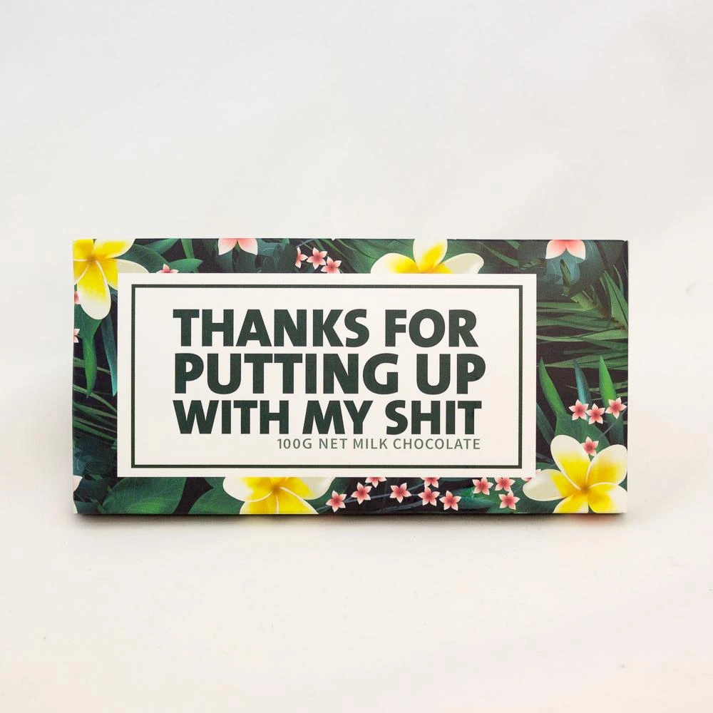 Bloomsberry Novelty Office Toys "Thanks For Putting Up With My Sh#t" Milk Chocolate 5 Bloomsberry Novelty Office Toys "Thanks For Putting Up With My Sh#t" Milk Chocolate