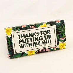 Bloomsberry Novelty Office Toys "Thanks For Putting Up With My Sh#t" Milk Chocolate 17 Bloomsberry Novelty Office Toys