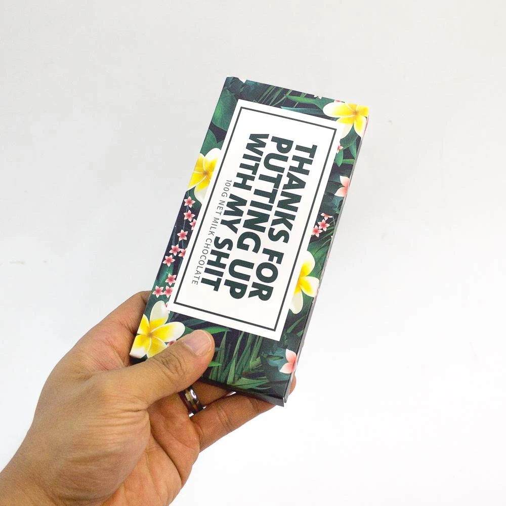 Bloomsberry Novelty Office Toys "Thanks For Putting Up With My Sh#t" Milk Chocolate 2 Bloomsberry Novelty Office Toys "Thanks For Putting Up With My Sh#t" Milk Chocolate