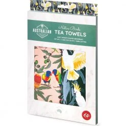 IsAlbi Gifts For Sisters Australian Birds Collection Tea Towel Set Of 2