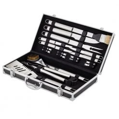 IsAlbi 18 Piece BBQ Tool Set With Aluminium Case BBQ Gifts