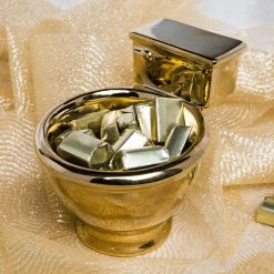 William Valentine Mens Novelty Gifts The Golden Throne Toilet Coffee Mug