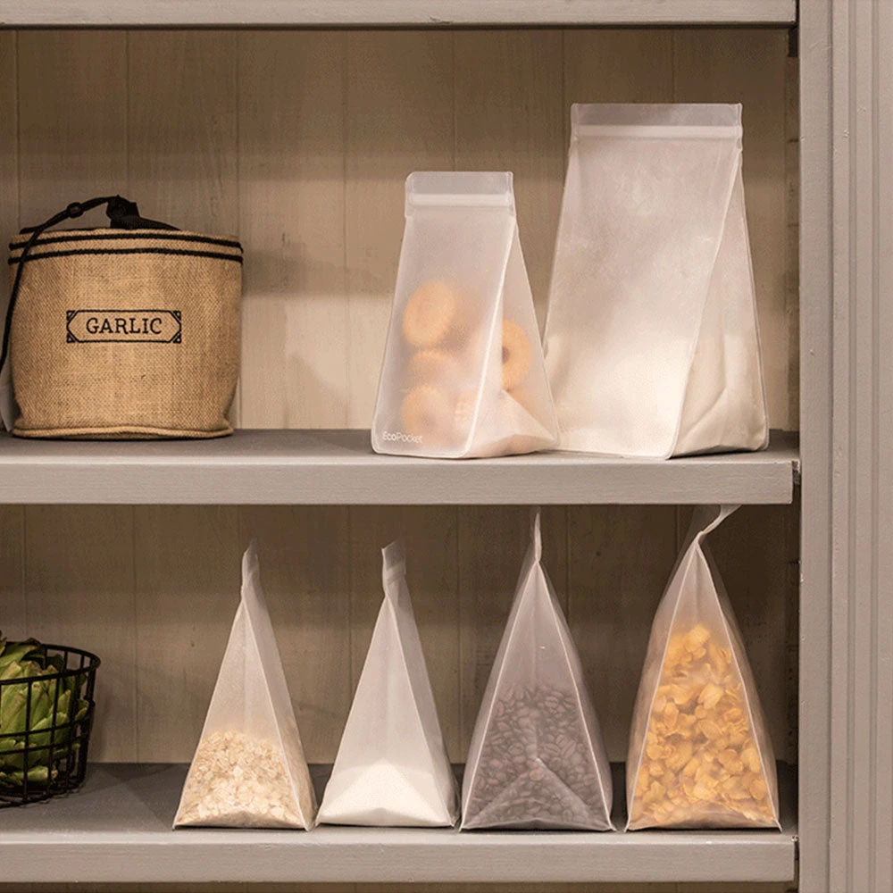 IsAlbi EcoPocket Tall Reusable 2 Pack Pouch | 1L Or 2L Travel Gifts 1 IsAlbi EcoPocket Tall Reusable 2 Pack Pouch | 1L Or 2L Travel Gifts