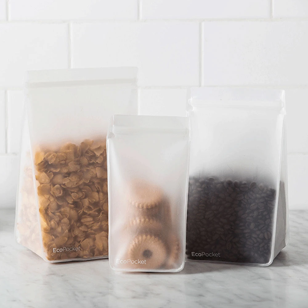 IsAlbi EcoPocket Tall Reusable 2 Pack Pouch | 1L Or 2L Travel Gifts 2 IsAlbi EcoPocket Tall Reusable 2 Pack Pouch | 1L Or 2L Travel Gifts