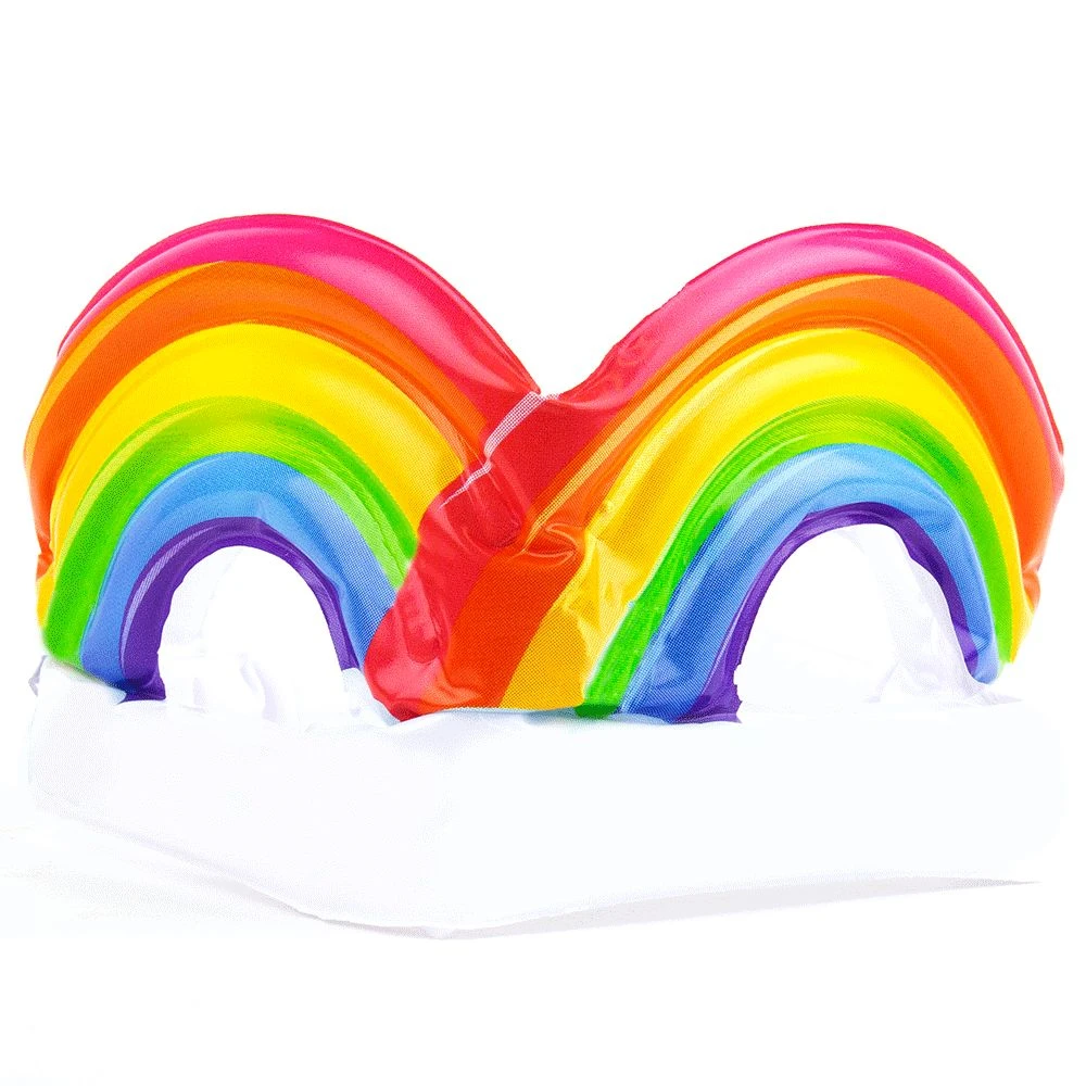 William Valentine Inflatable Rainbow Crown 2 William Valentine Inflatable Rainbow Crown