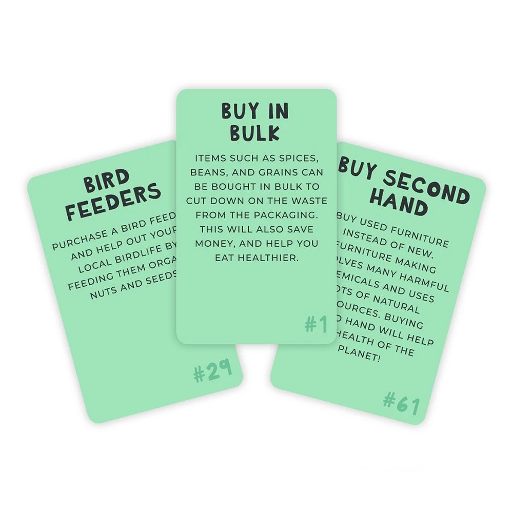 William Valentine Gifts For Sisters 100 Ways To Save The Planet Cards 2 William Valentine Gifts For Sisters 100 Ways To Save The Planet Cards