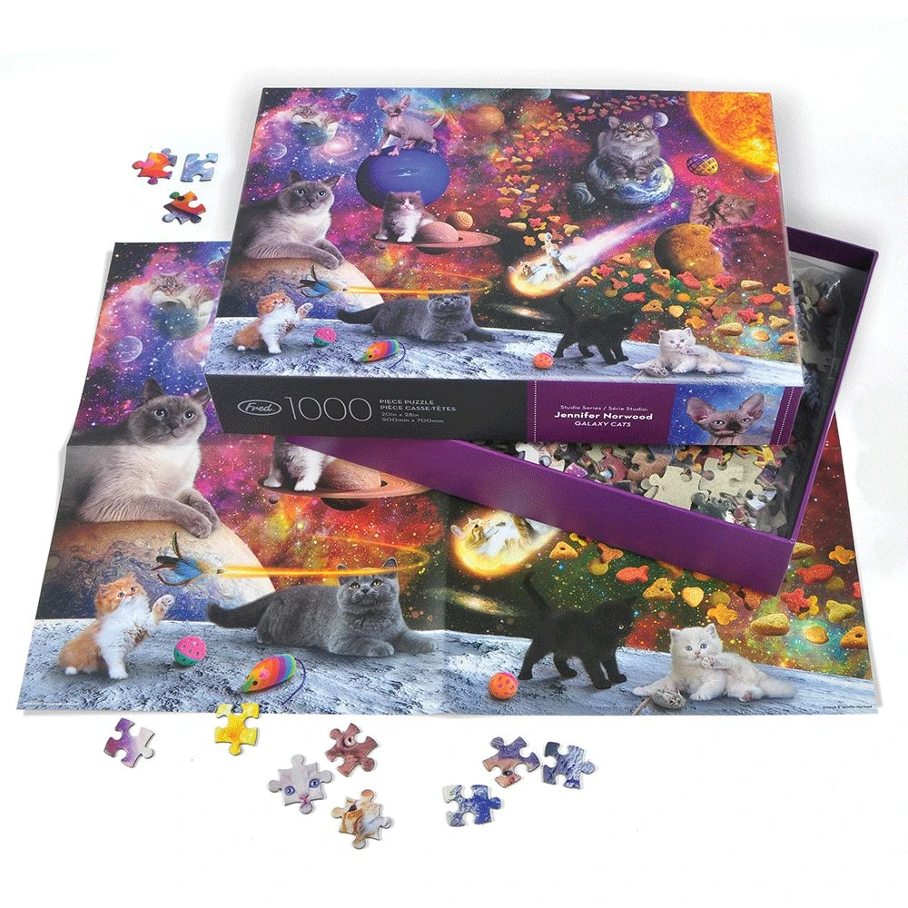 IsAlbi Gifts For Sisters Galaxy Cats 1000 Piece Puzzle 2 IsAlbi Gifts For Sisters Galaxy Cats 1000 Piece Puzzle