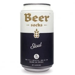 IsAlbi Men's Stout Beer Socks In A Can 7 IsAlbi Men's Stout Beer Socks In A Can